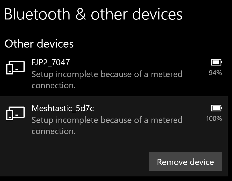 RemoveBluetoothDevice